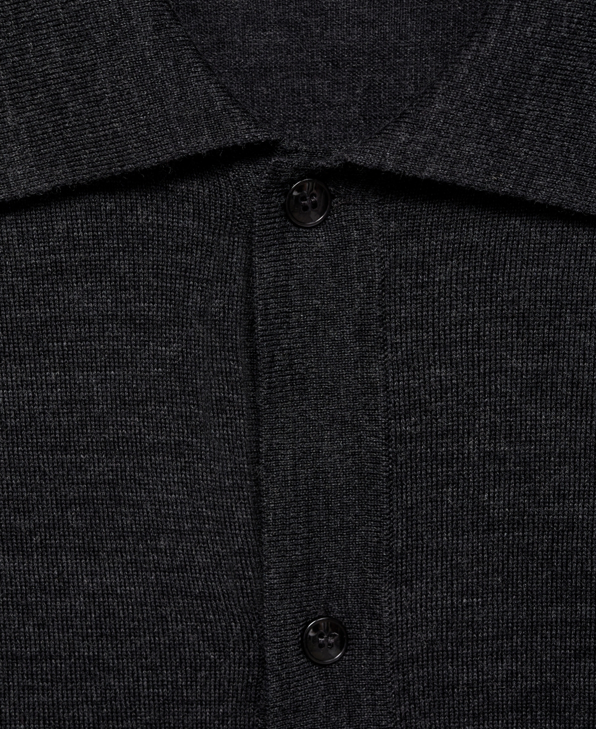 Mango Wool Cardigan In Black