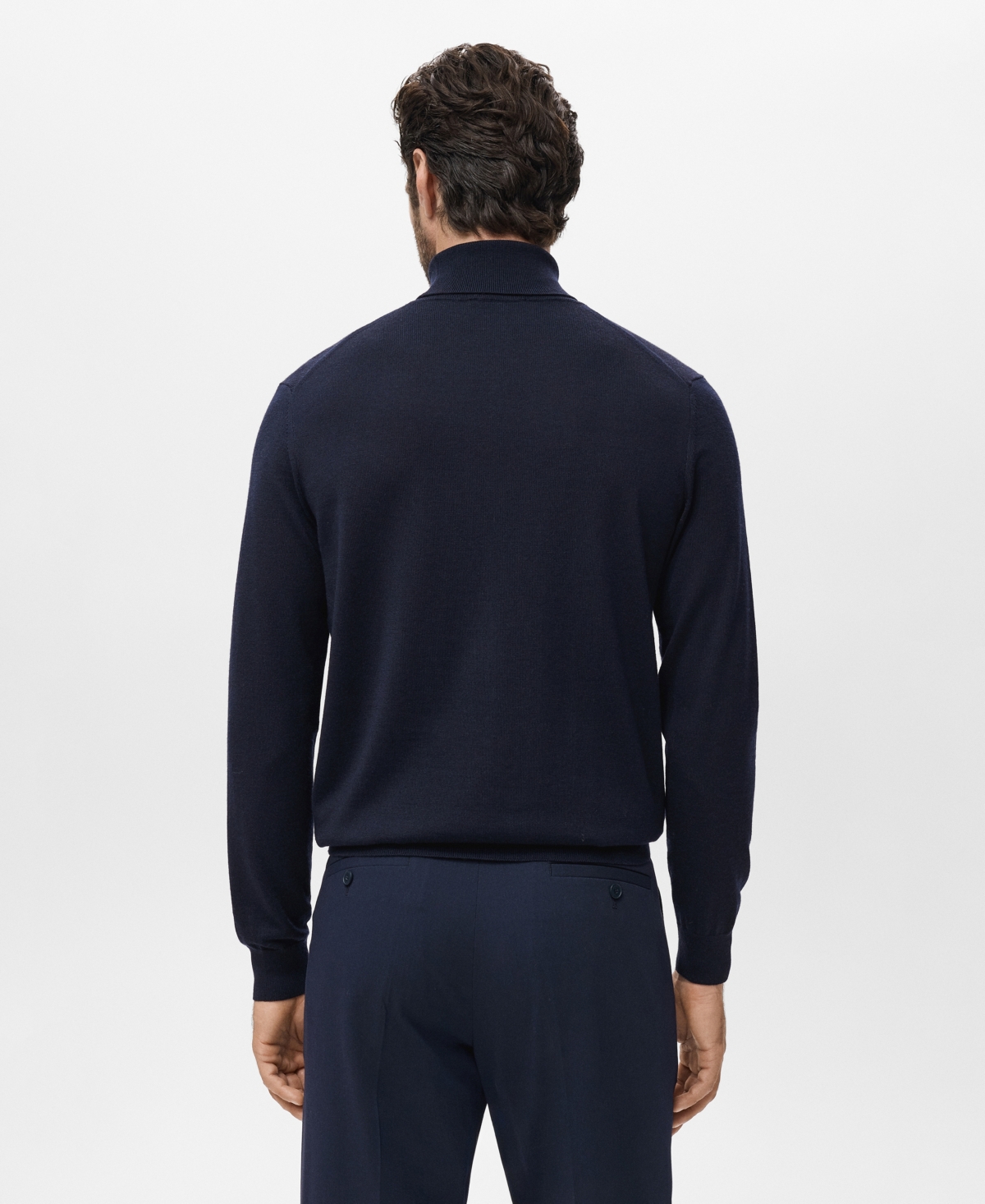 Mango Turtleneck Wool Sweater In Multi