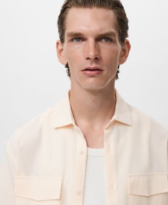 Men's Regular-Fit Cotton Pocket Shirt