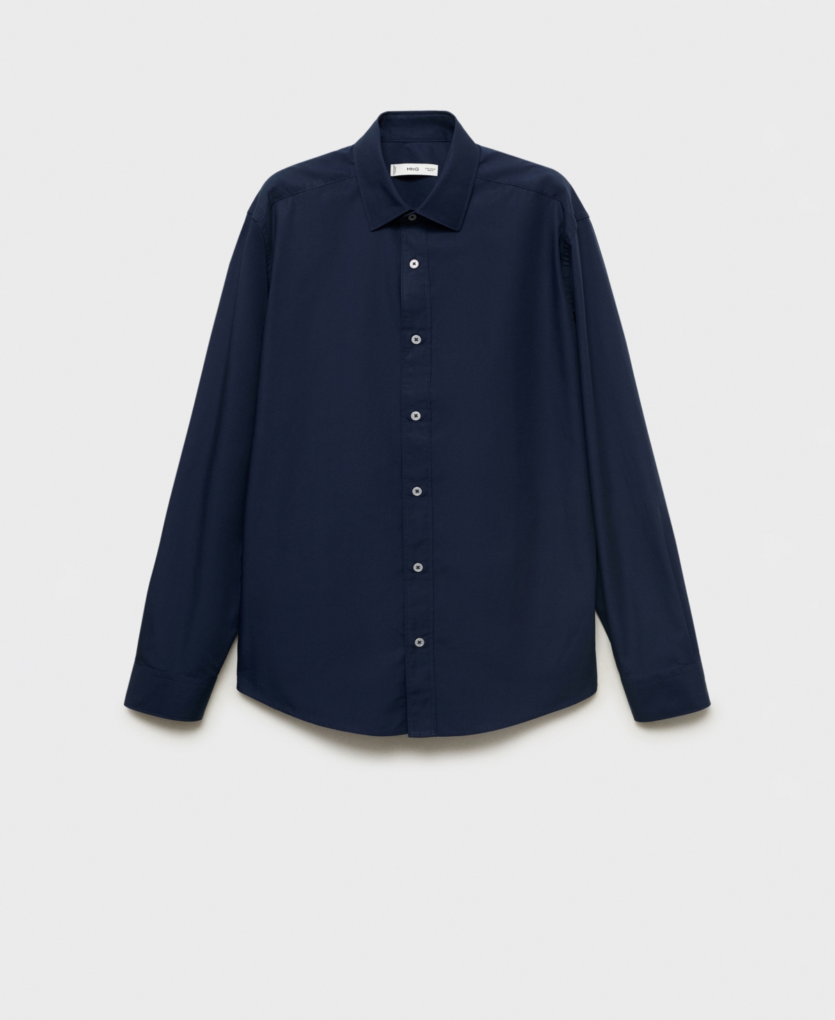 Mango Men's Regular-fit Cotton Shirt In Blue