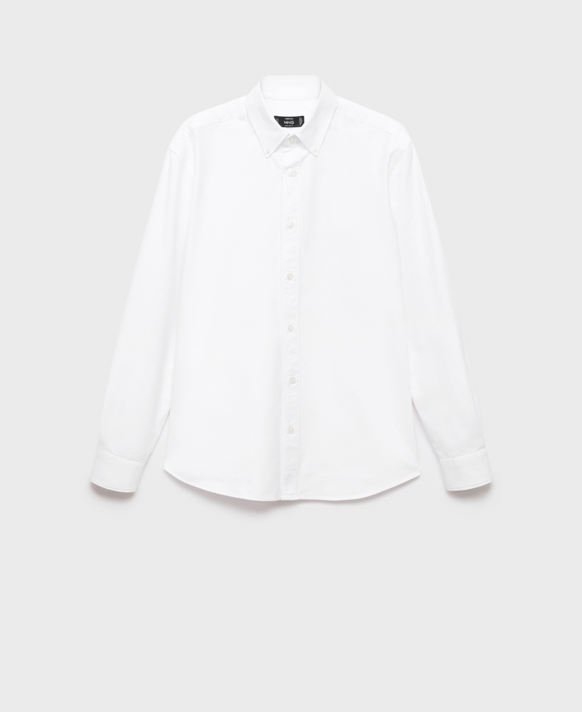 Mango Men's Cotton Oxford Shirt In White