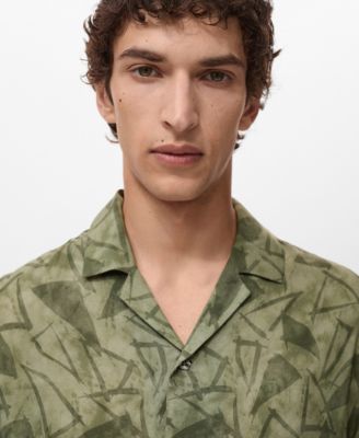 Men's Printed Bowling Shirt