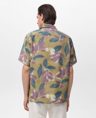 Men's Printed Short-Sleeved Shirt