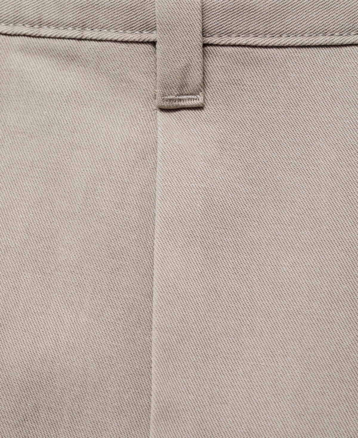 Mango Cotton Blend Straight Leg Pants In Neutral