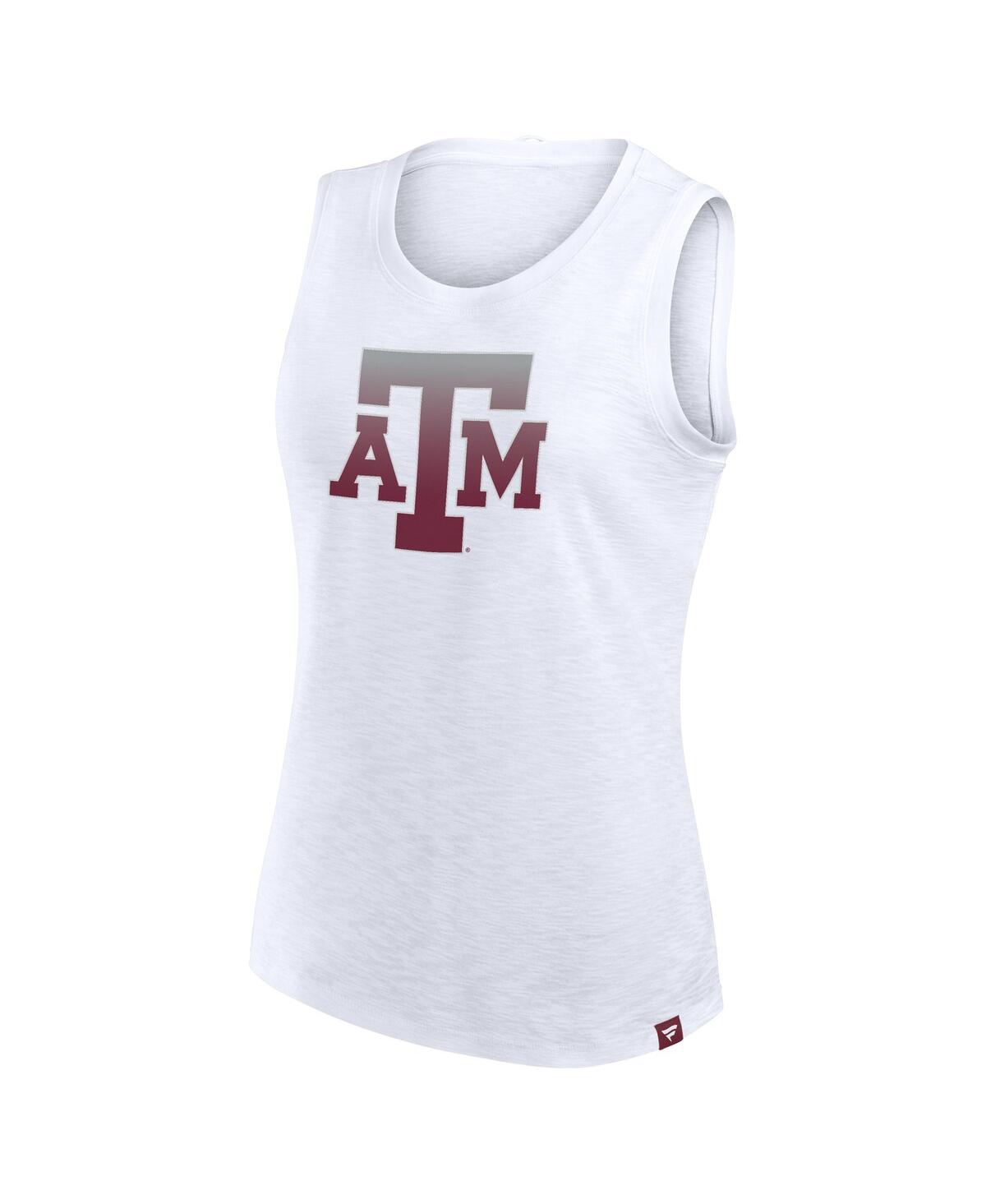 Fanatics Women's White Texas A&m Aggies Activate Slub Tank Top In White