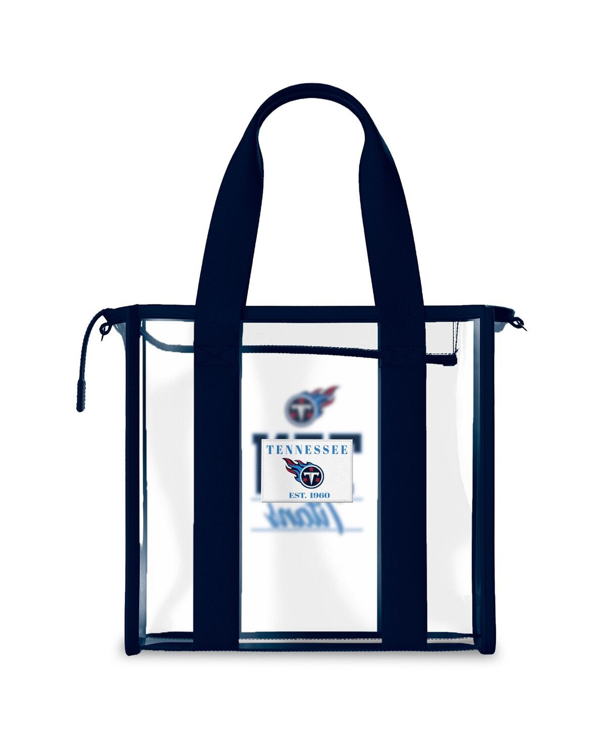 Wear By Erin Andrews Tennessee Titans Stadium Team Color Trim With Tote Bag In Transparent