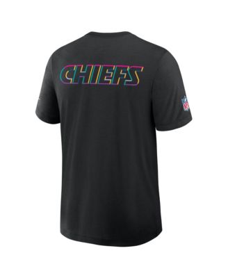 Men's Black Kansas City Chiefs Tall 2025 NFL Crucial Catch Tri-Blend Dri-FIT T-Shirt