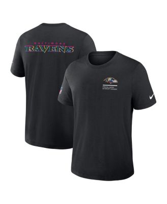Nike - Men's Black Baltimore Ravens 2025 NFL Crucial Catch Tri-Blend Dri-FIT T-Shirt