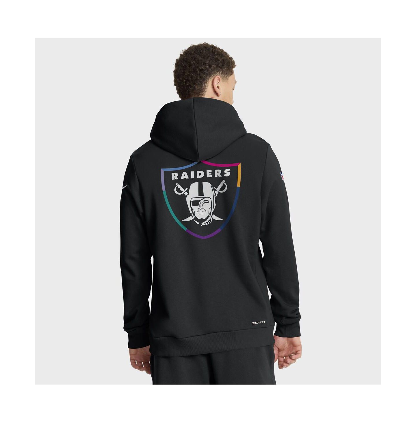 Мужское худи Nike Black Las Vegas Raiders 2025 NFL Crucial Catch Sideline Standard Issue Dri-FIT — фото 2