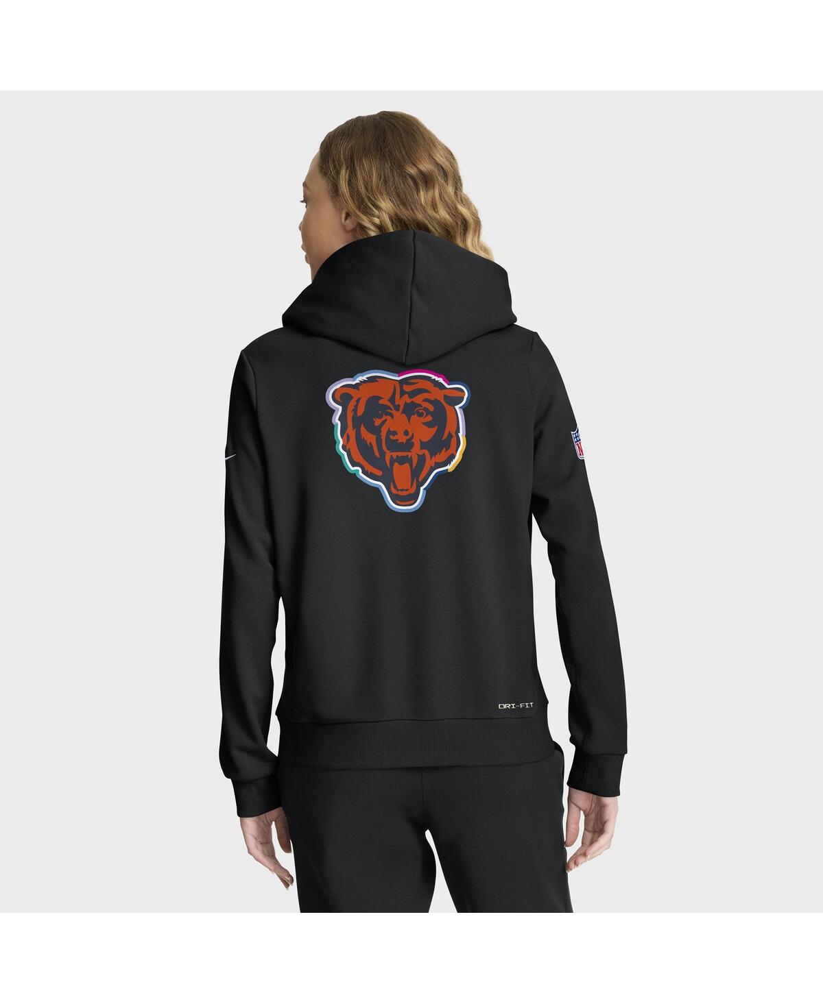 Nike Women's Black Chicago Bears 2025 Nfl Crucial Catch Sideline Standard Issue Dri-fit Hoodie In Black