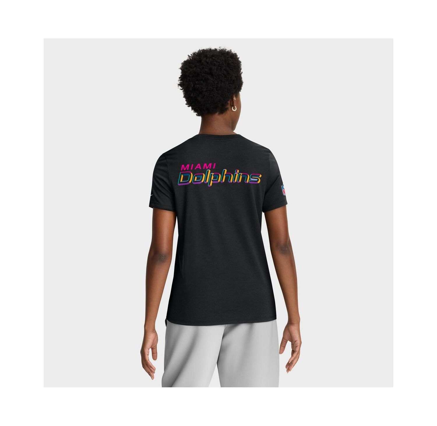 Women's Black Miami Dolphins 2025 NFL Crucial Catch Tri-Blend Dri-FIT T-Shirt