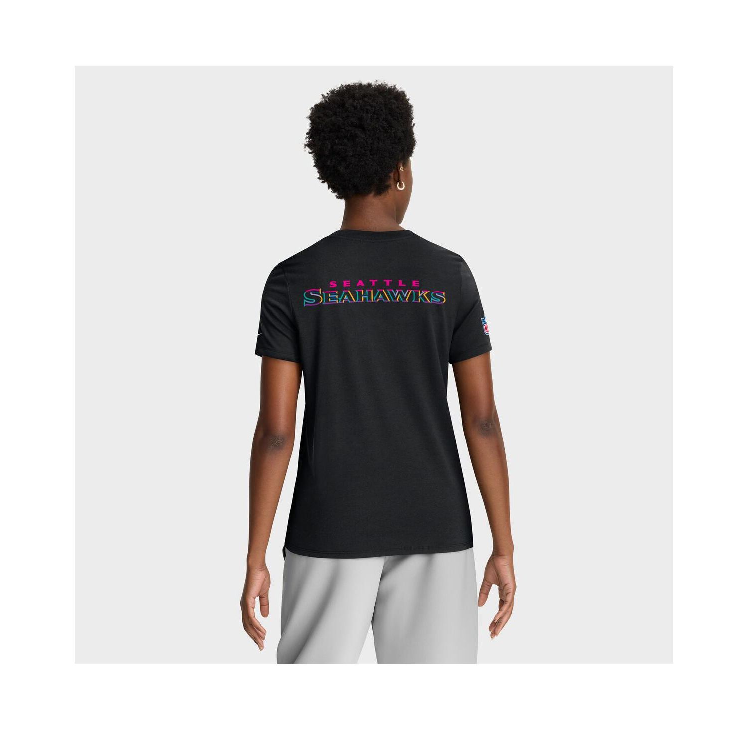 Women's Black Seattle Seahawks 2025 NFL Crucial Catch Tri-Blend Dri-FIT T-Shirt