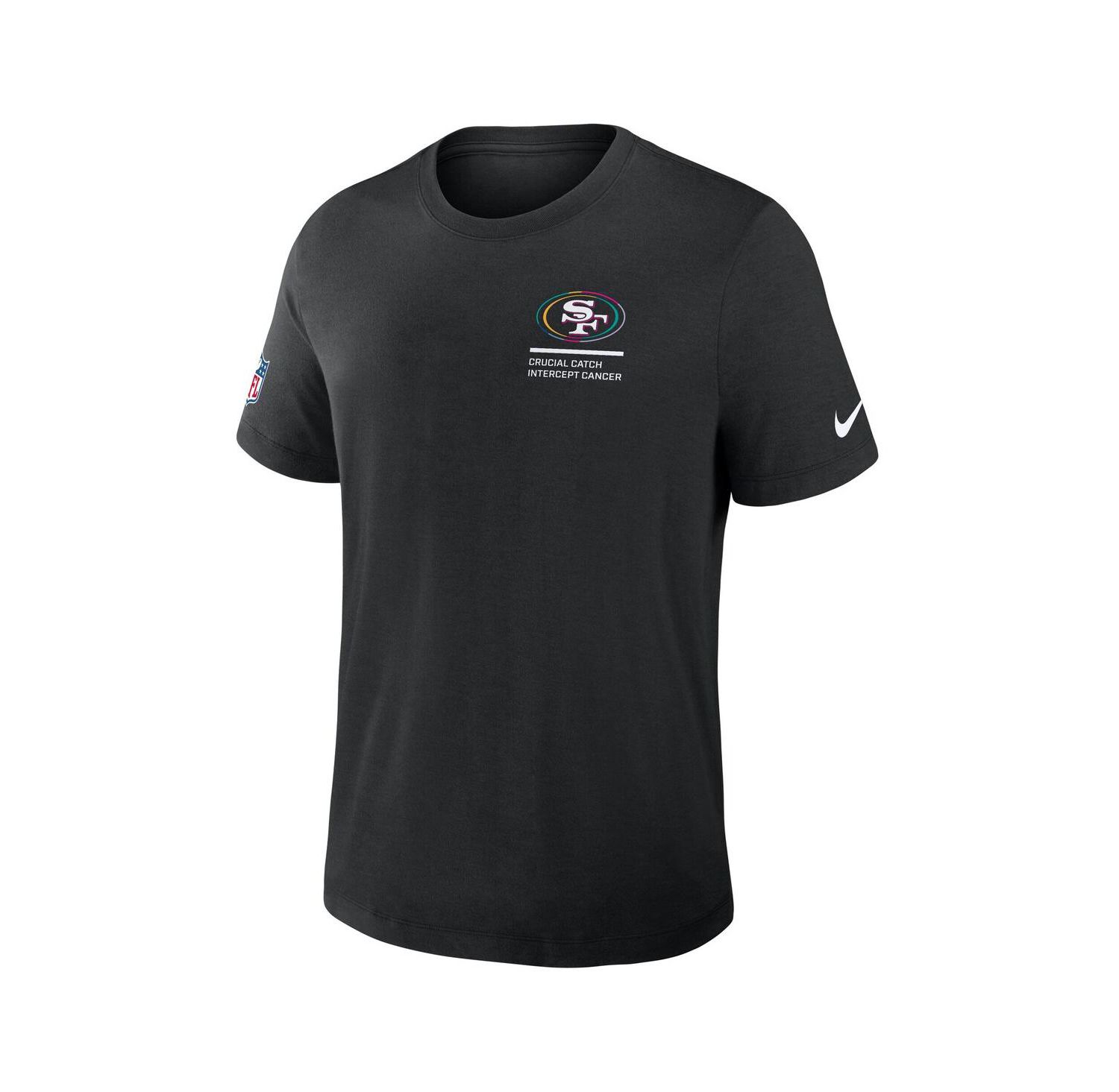 Men's Black San Francisco 49ers Tall 2025 NFL Crucial Catch Tri-Blend Dri-FIT T-Shirt