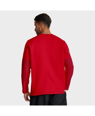 Men's Red Kansas City Chiefs Sideline Scripted to Win Performance Long Sleeve T-Shirt