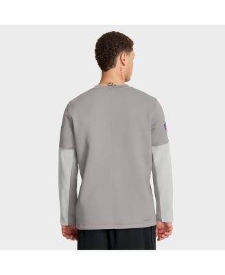 Men's Gray Miami Dolphins Sideline Scripted to Win Performance Long Sleeve T-Shirt