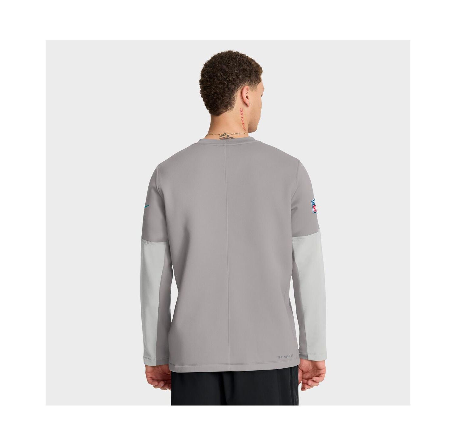 Men's Gray Miami Dolphins Sideline Scripted to Win Performance Long Sleeve T-Shirt