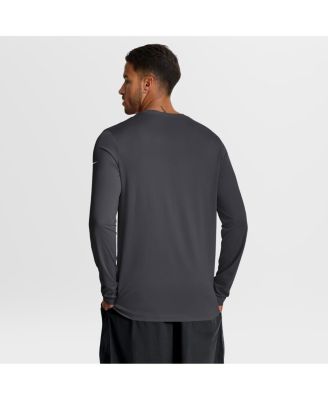 Men's Anthracite Washington Commanders Primetime Legend Icon Performance Long Sleeve T-Shirt