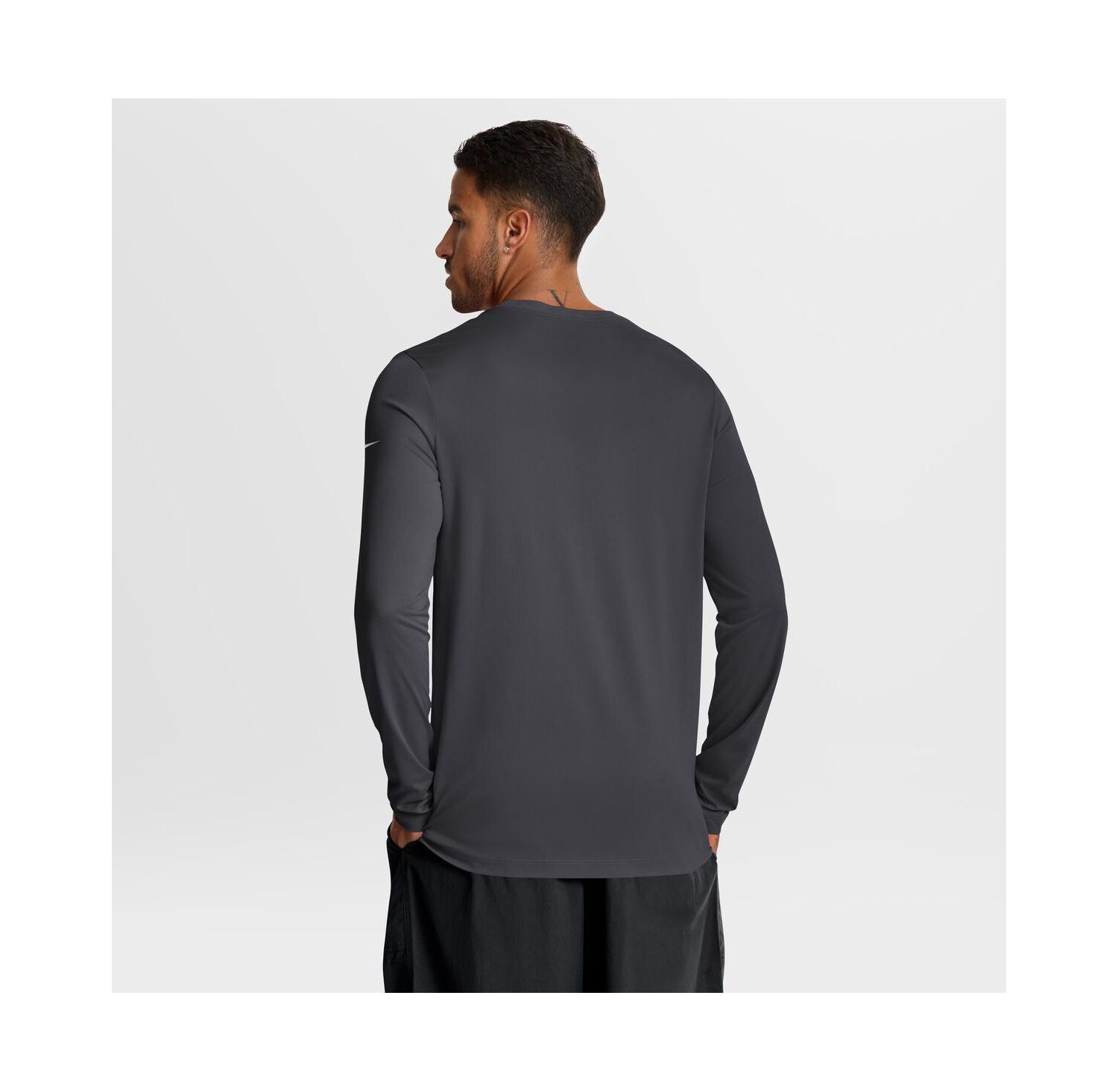 Men's Anthracite Washington Commanders Primetime Legend Icon Performance Long Sleeve T-Shirt