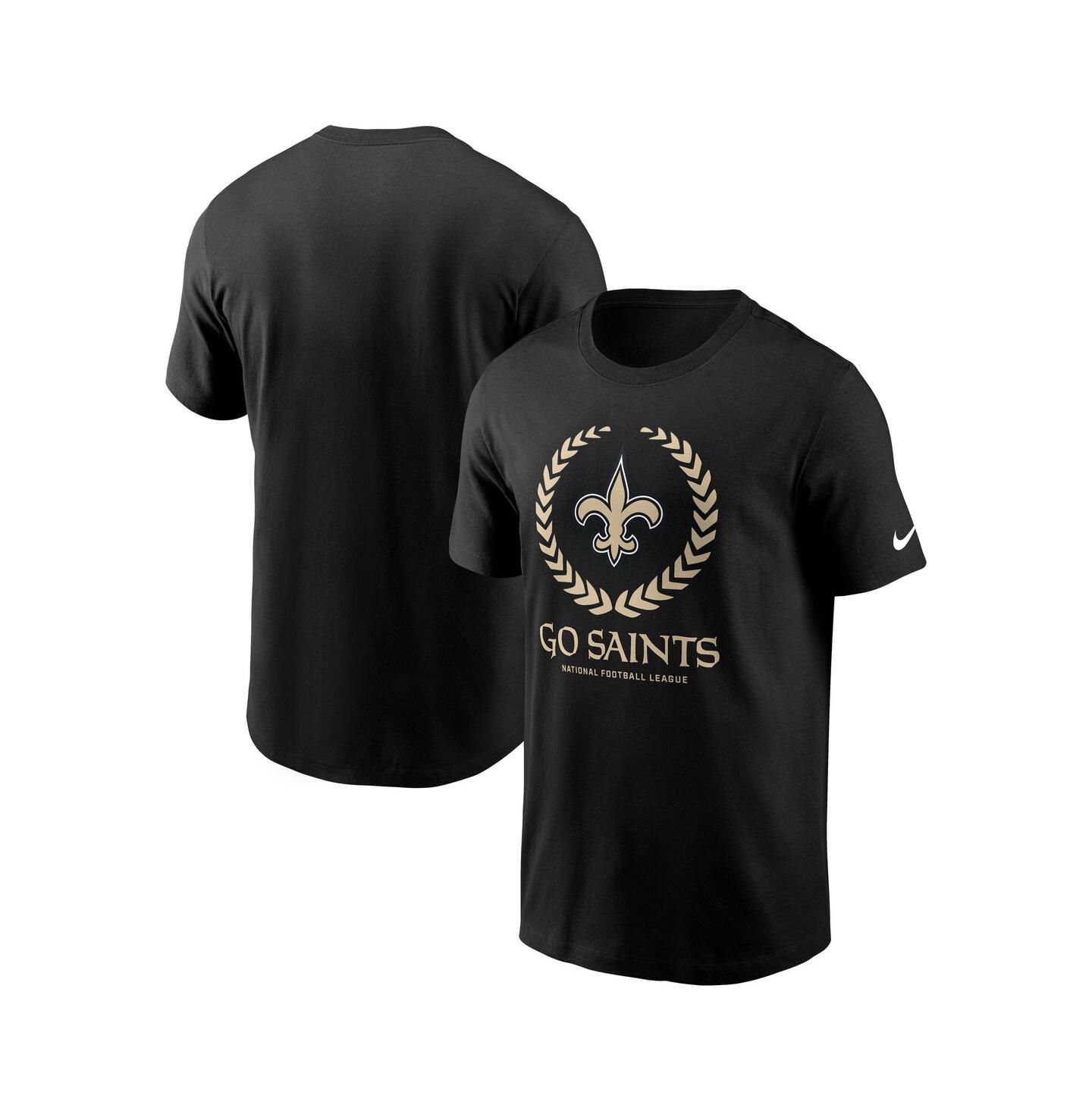 Мужская футболка Nike Black New Orleans Saints Primetime Local Essential — фото 1