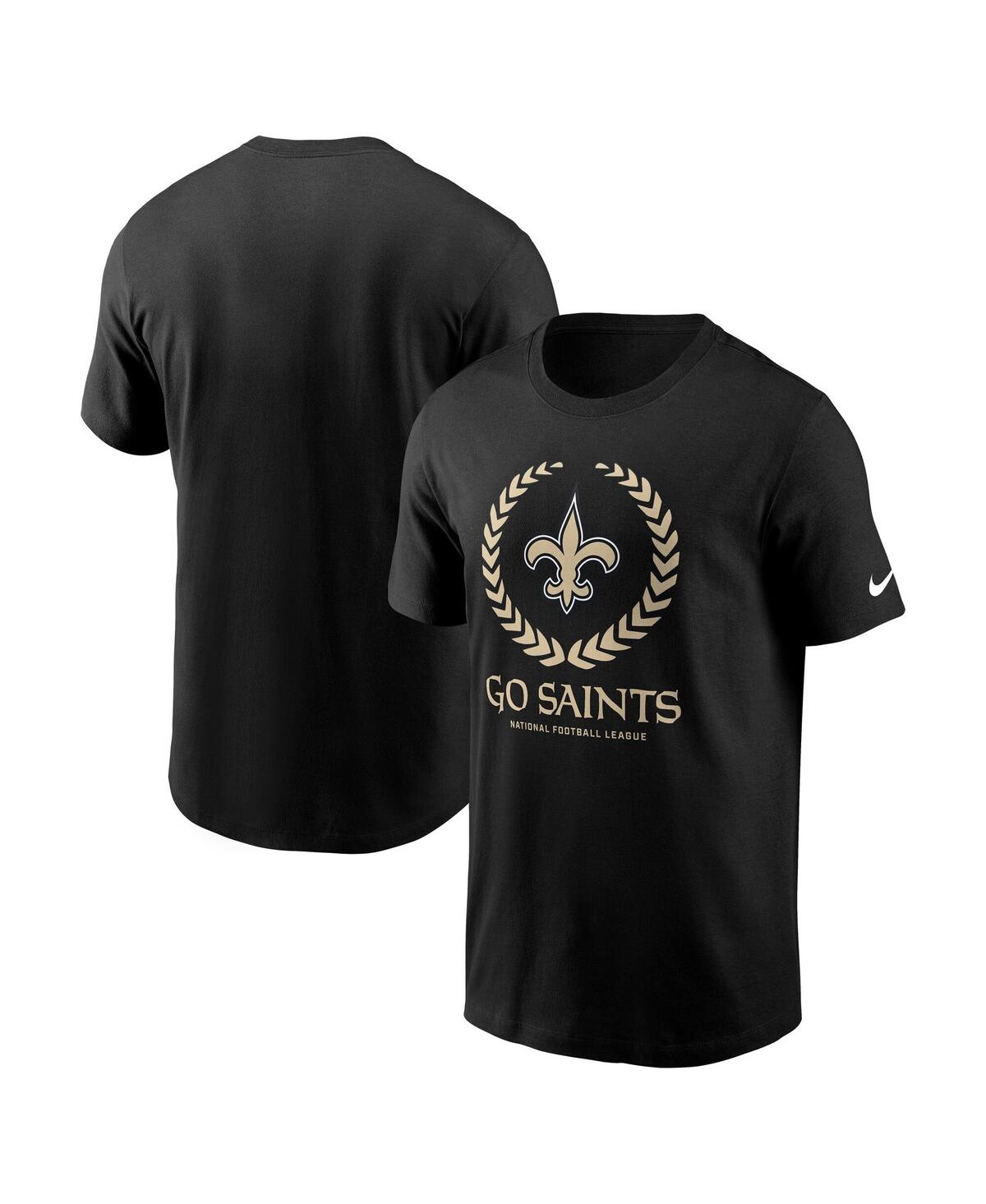 Nike Men's Black New Orleans Saints Primetime Local Essential T-shirt In Black