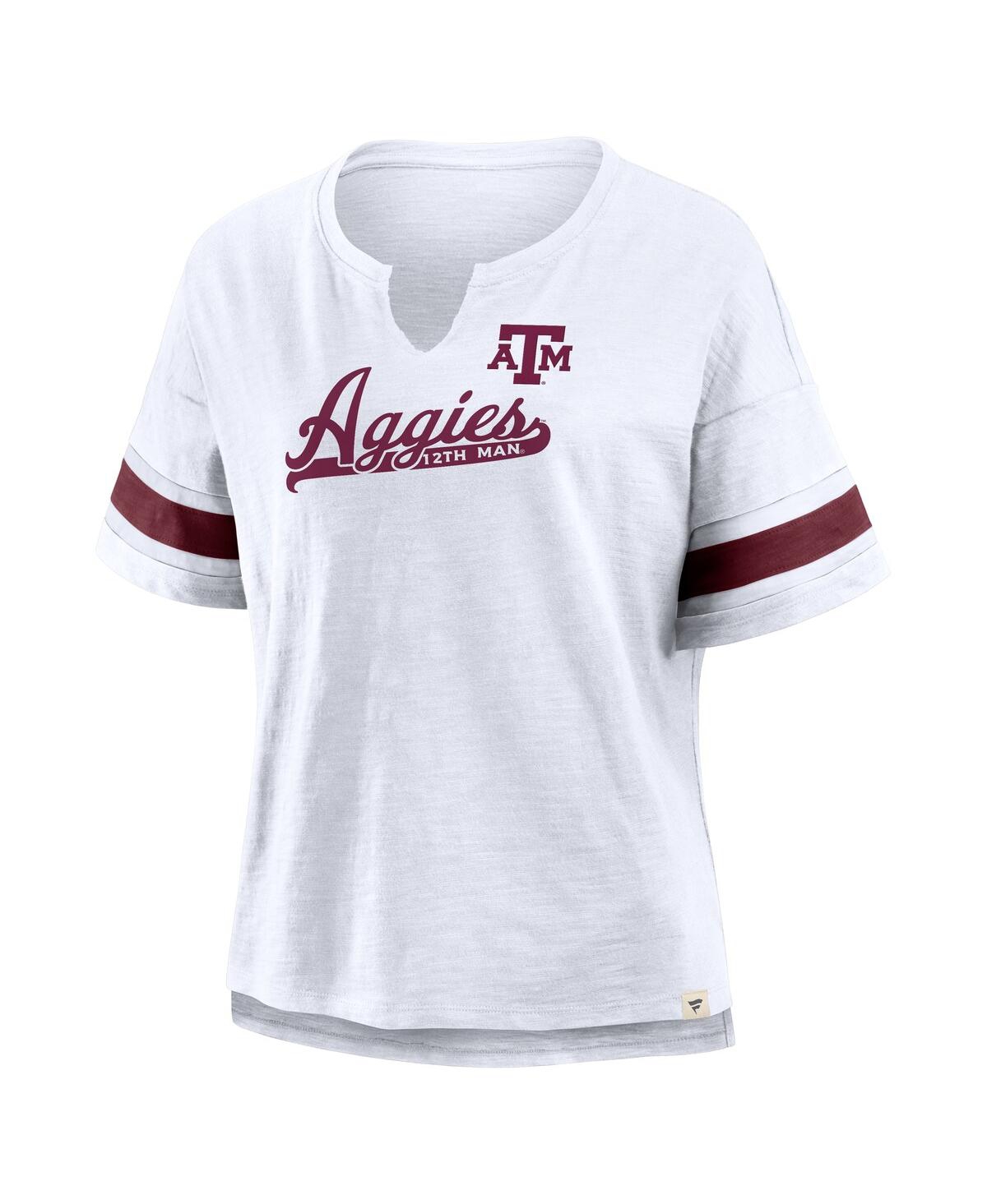 Fanatics Women's White Texas A&m Aggies Hometown Premium Script T-shirt In White
