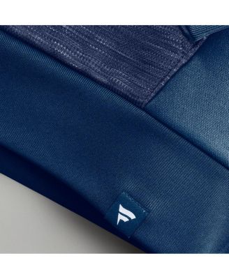 Men's Navy Chicago Bears Checkdown Pass Full-Zip Hoodie