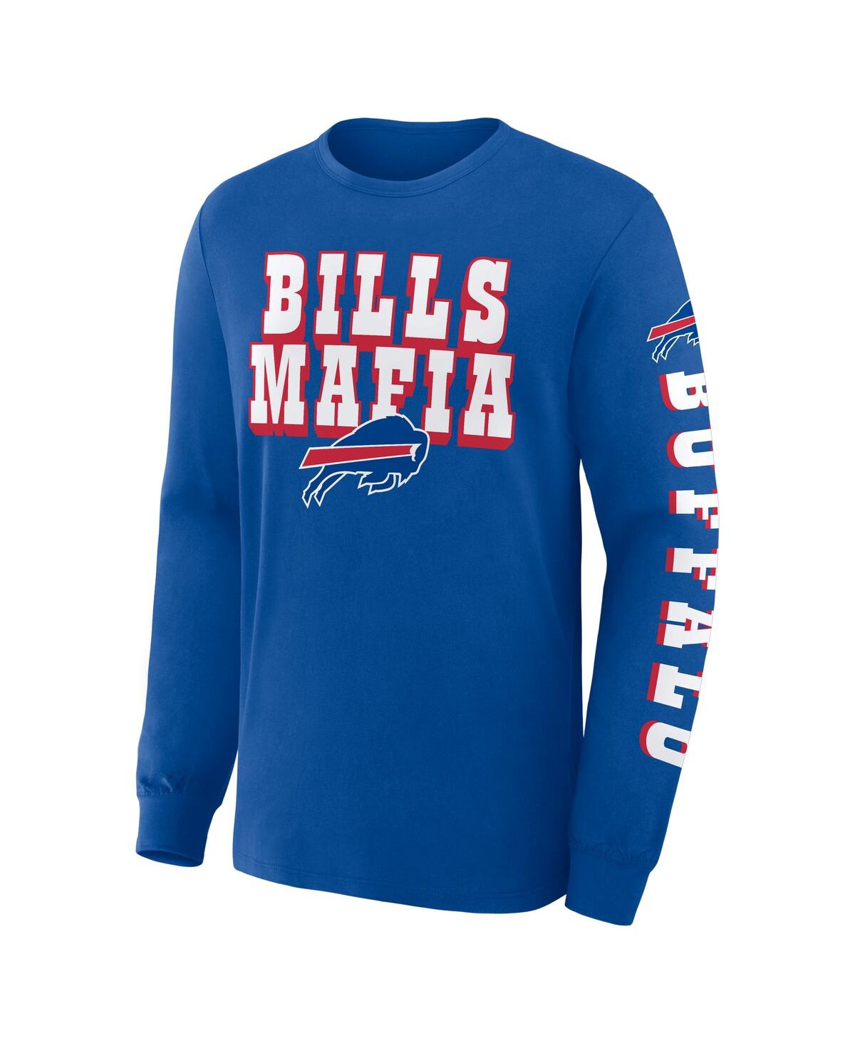 Fanatics Men's Royal Buffalo Bills Hometown Sweep Legacy Long Sleeve T-shirt In Blue