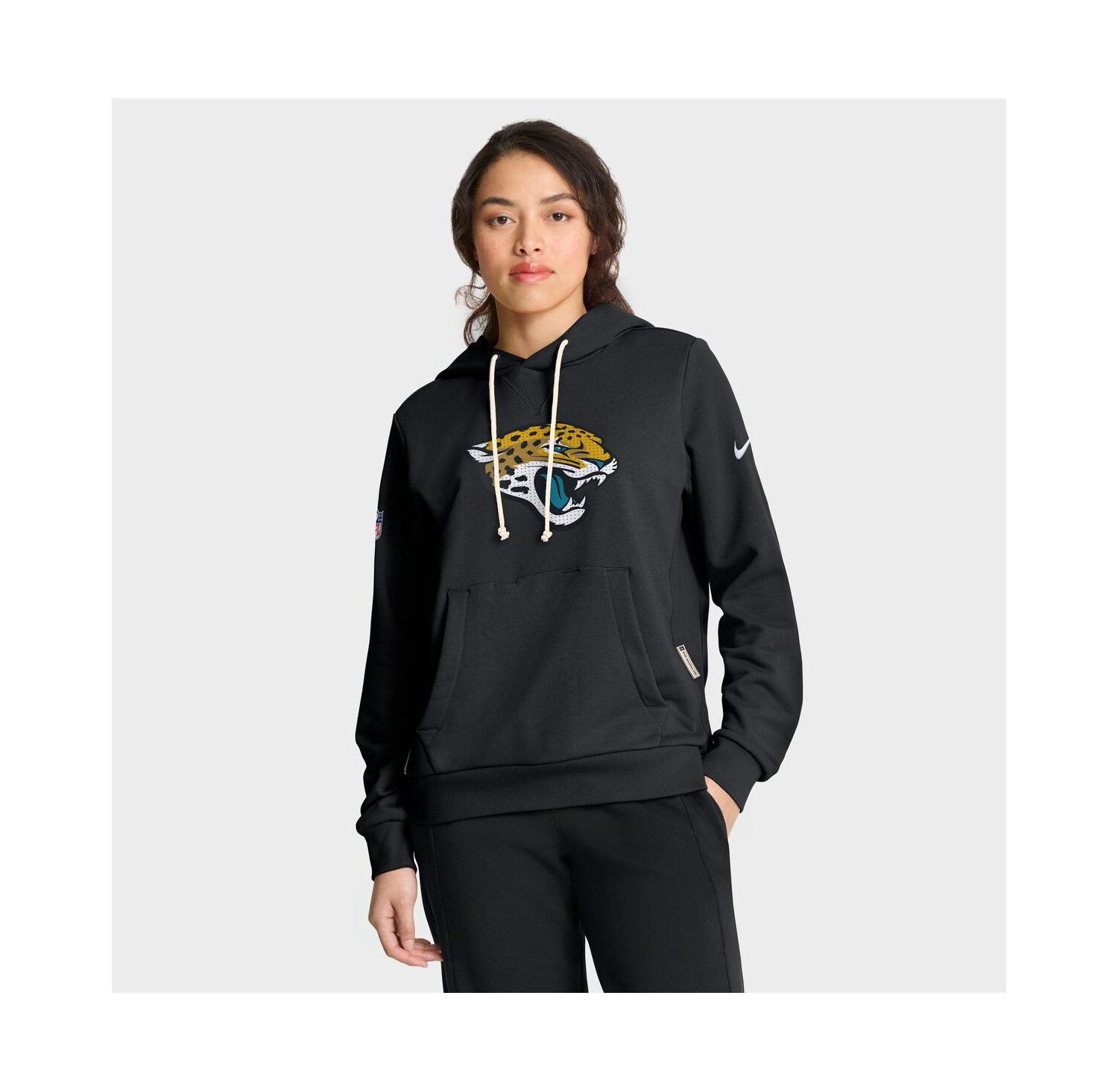 Women's Black Jacksonville Jaguars Sideline Standard Issue Initial Home Dri-FIT Hoodie