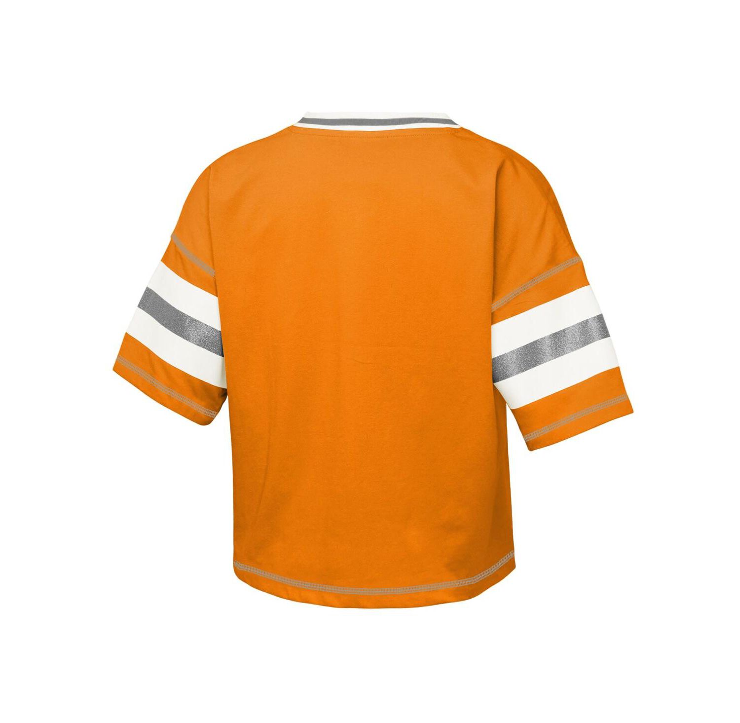 Big Girls Tennessee Orange Tennessee Volunteers Gridiron Jersey V-Neck T-Shirt