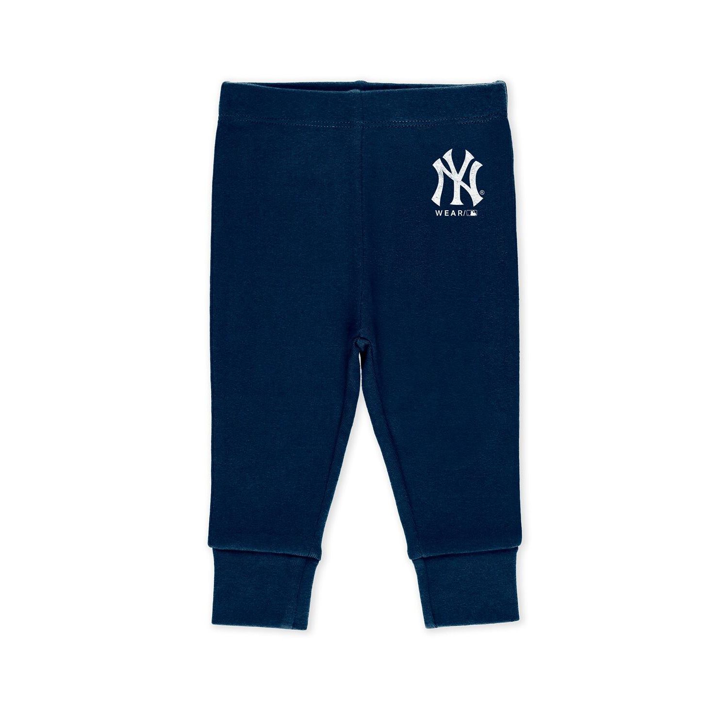 Baby Boys and Girls 3-Piece New York Yankees Turn Me Around Bodysuit and Pants Set