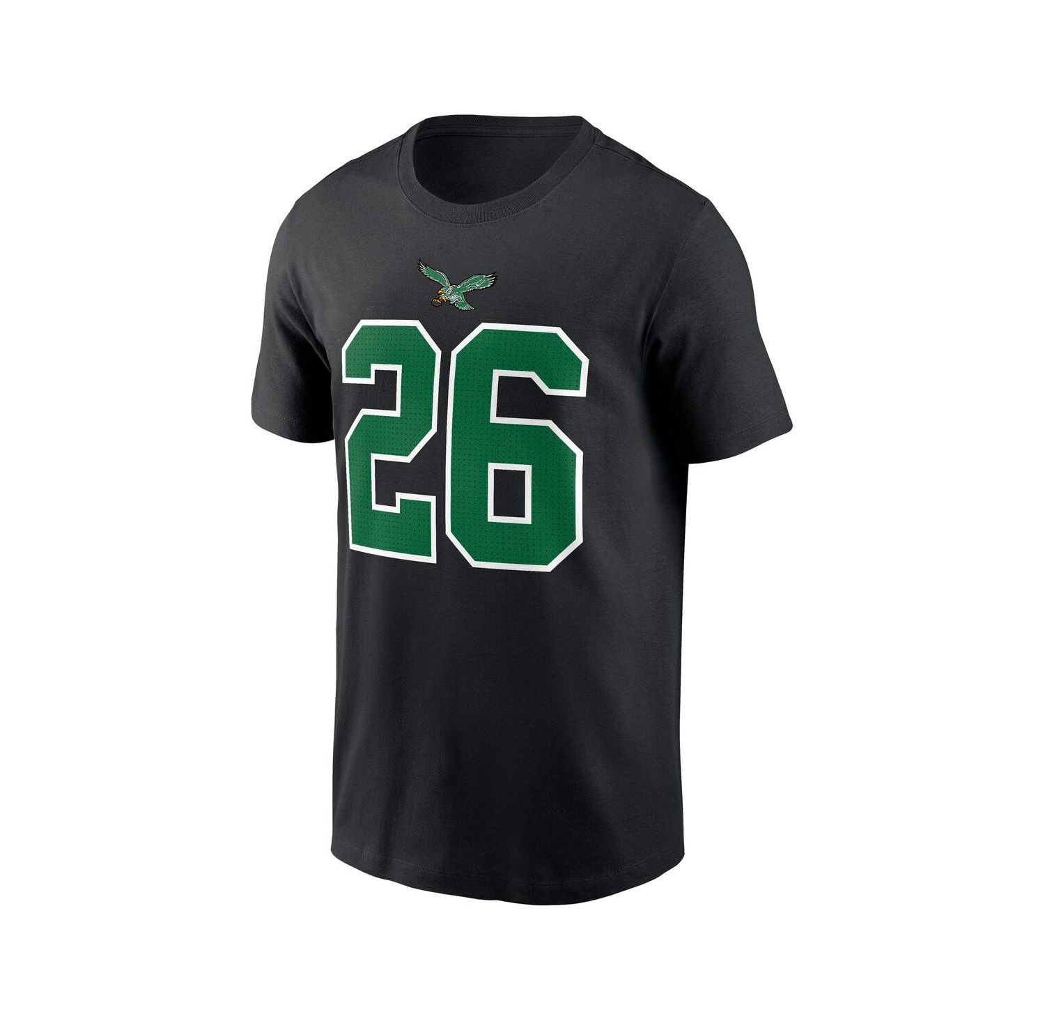 Men's Saquon Barkley Black Philadelphia Eagles Player Name & Number T-Shirt