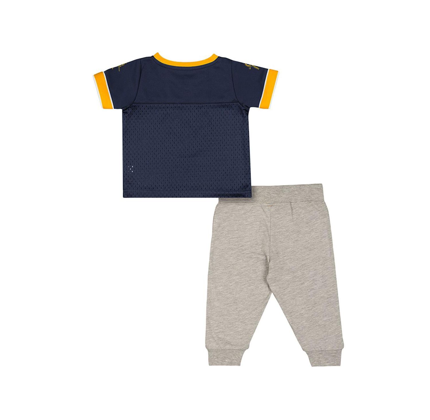 Baby Boys and Girls Newborn 2-Piece West Virginia Mountaineers Nothing but the Hits Football Set
