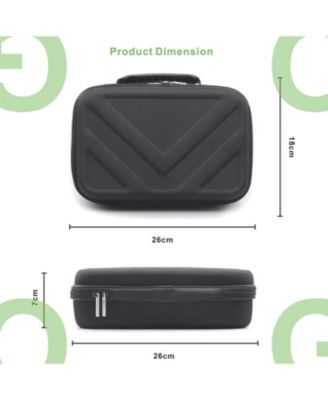 Hyperice Hypervolt GO 2 Carrying Case - Hard Shell Travel Storage Organizer Bag for Hypervolt GO Massage Gun