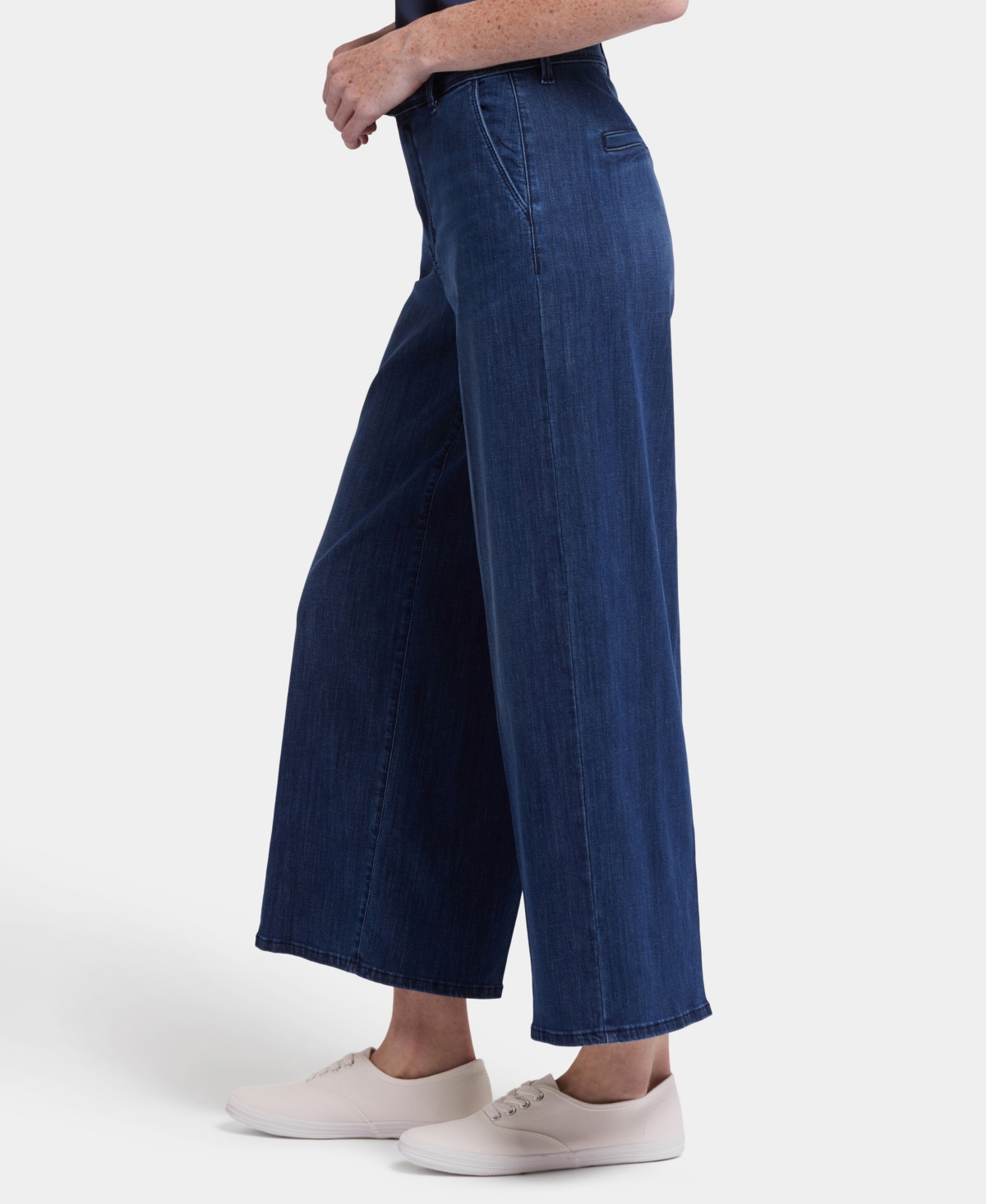 Nydj Women's Mona Wide Leg Trouser Ankle Jeans In Blue