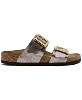Women's Sydney Luxe Buckle Birko-Flor Sandals from Finish Line