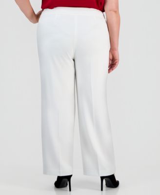Plus Size High-Rise Wide-Leg Pants