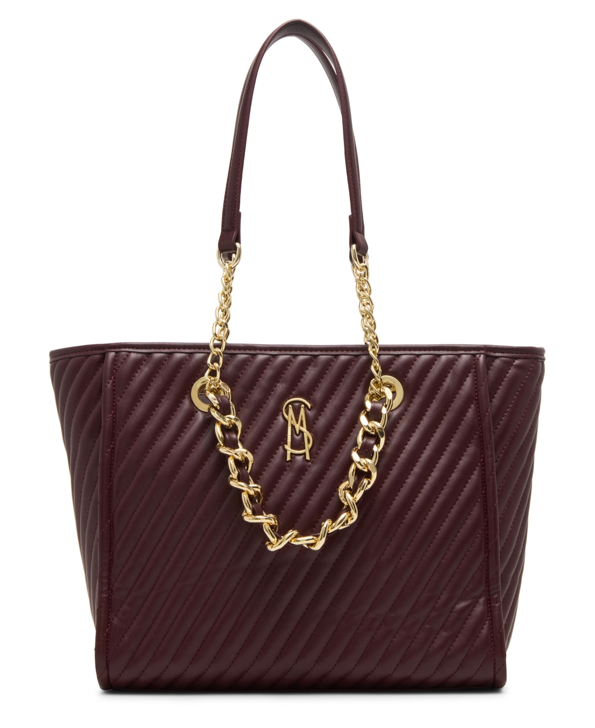 Steve Madden Bkattt-h Large Tote Bag With Pouch In Burgundy