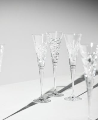 Winter Wonders Clear Flutes, Set of 6