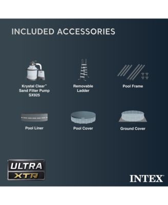 Ultra XTR Frame 14' x 42" Round Above Ground Outdoor Swimming Pool Set