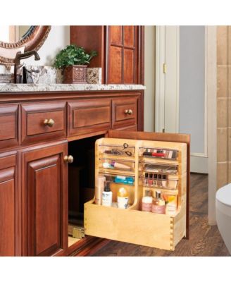 24" Wood Vanity Base Cabinet Organizer w/ Soft-close, 441-12VSBSC-1