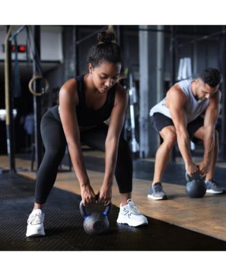 48 Sq Ft Interlocking EVA Foam Exercise Mat Tiles, Black