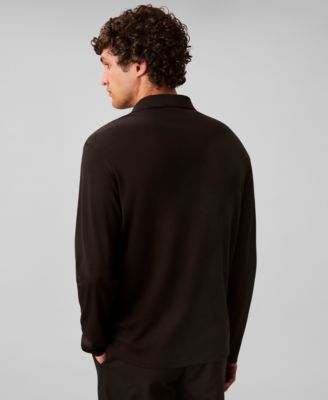 Supima Cotton Long Sleeve Polo Shirt