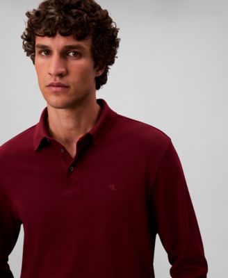 Supima Cotton Long Sleeve Polo Shirt