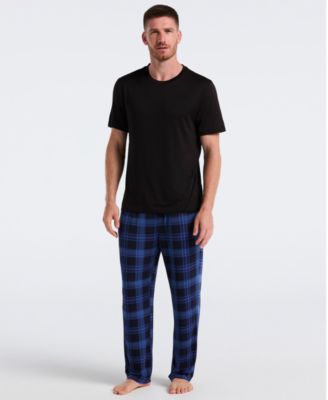 Men's Deluxe Touch Plaid Print Pajama Pants