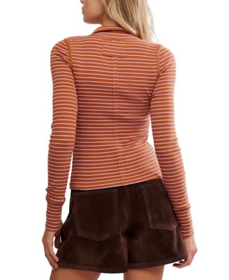 Women's Lake Henley Striped Top