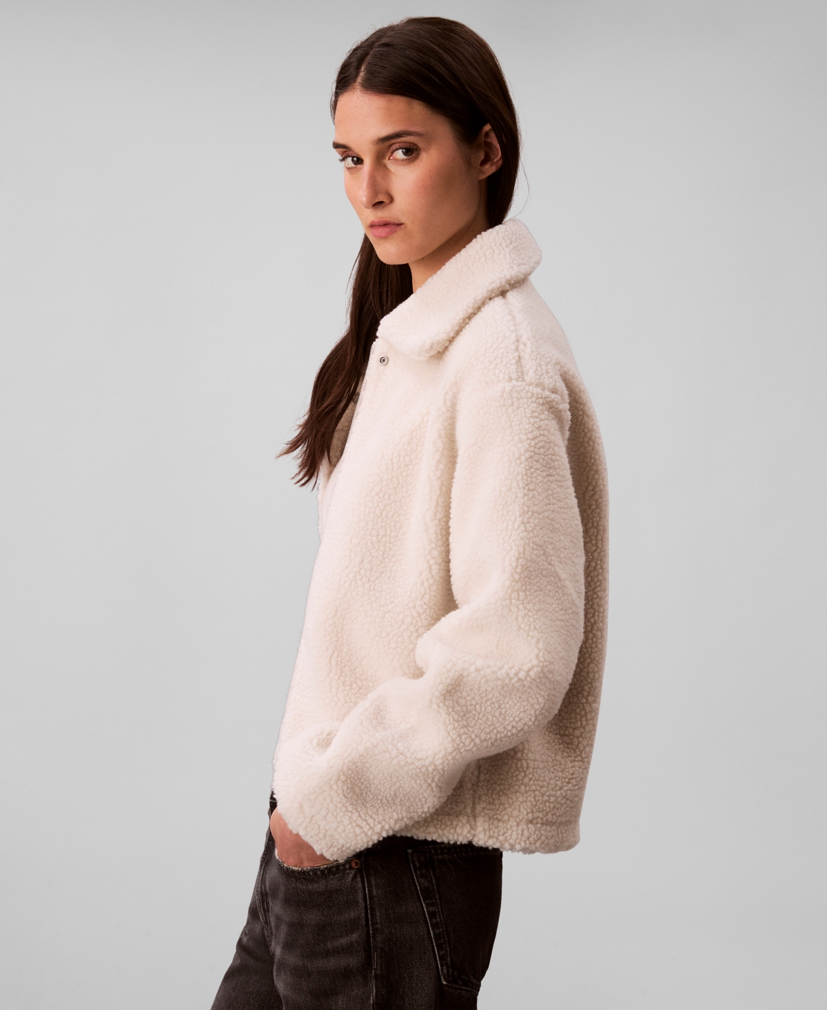 Calvin Klein Jeans Women's Point Collar Jacket