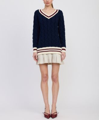 Women's Knox Mixed Media Mini Dress