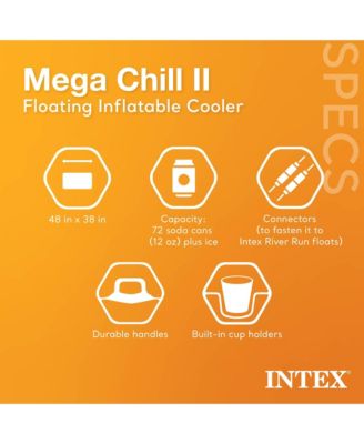 26ft x 52in Above Ground Pool w/ Inflatable Loungers and Floating Cooler