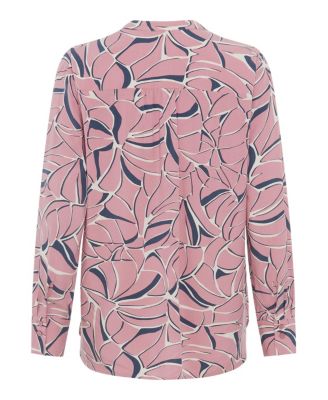 Women's Graphic Leaf Print Tunic Shirt