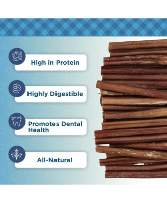 6” Bully Sticks for Dogs – Standard – 10 Count Bag – All-Natural